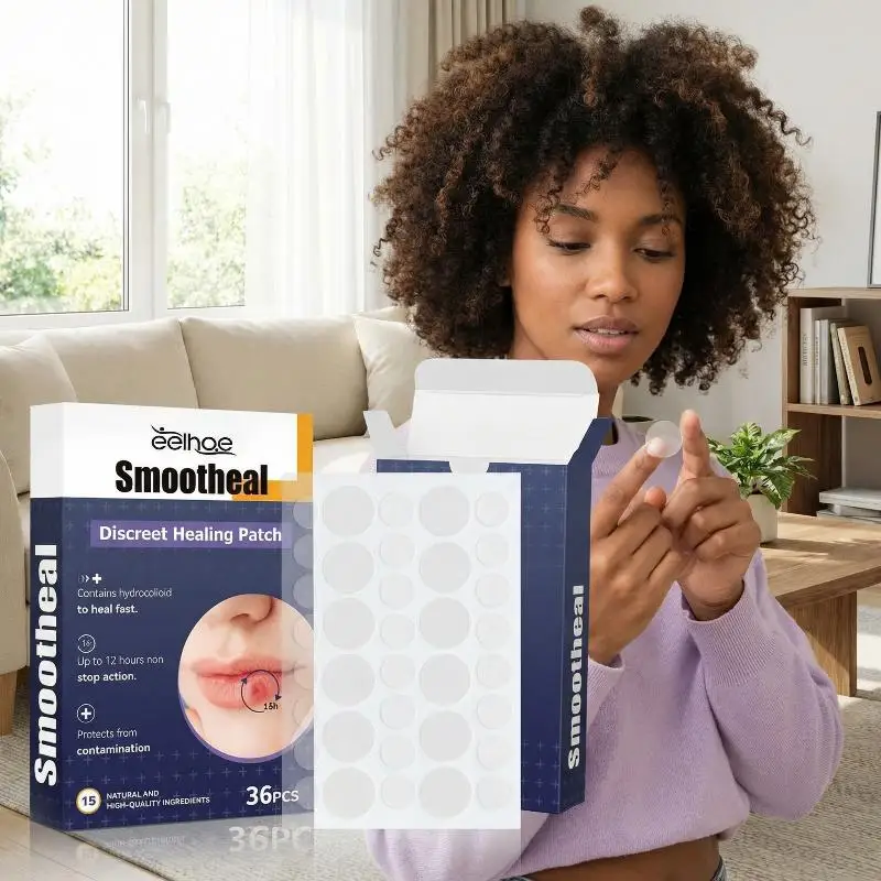 Mouth Blister Patch 36pcs Hydrocolloid Cold Sore Lip Stickers Strong Adhesion for Outdoor Activities and Sports Use