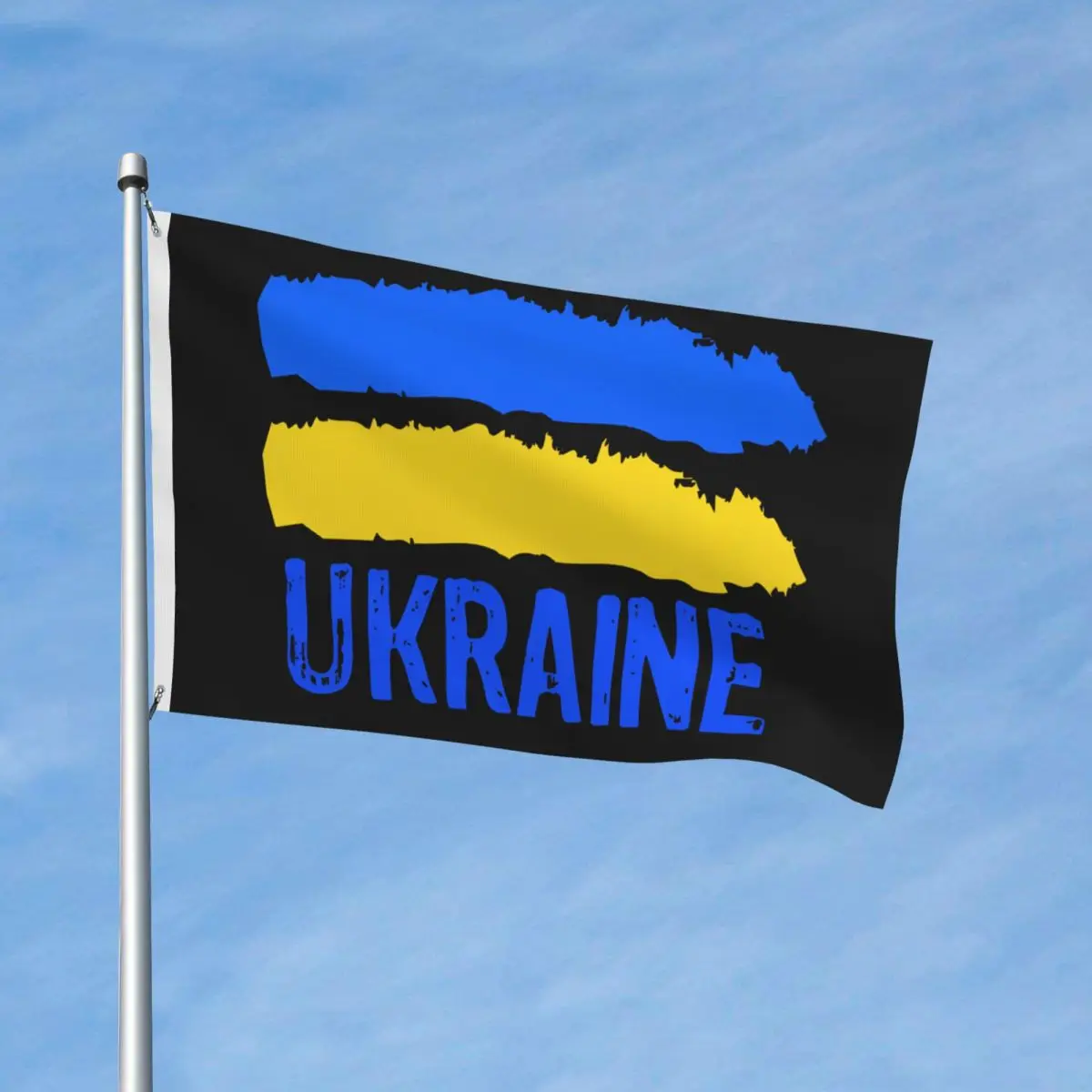 Grunge Ukraine Flag Print Flag Fashion Hanging Flags 90X150cm Custom Banner For Festival Home Decoration