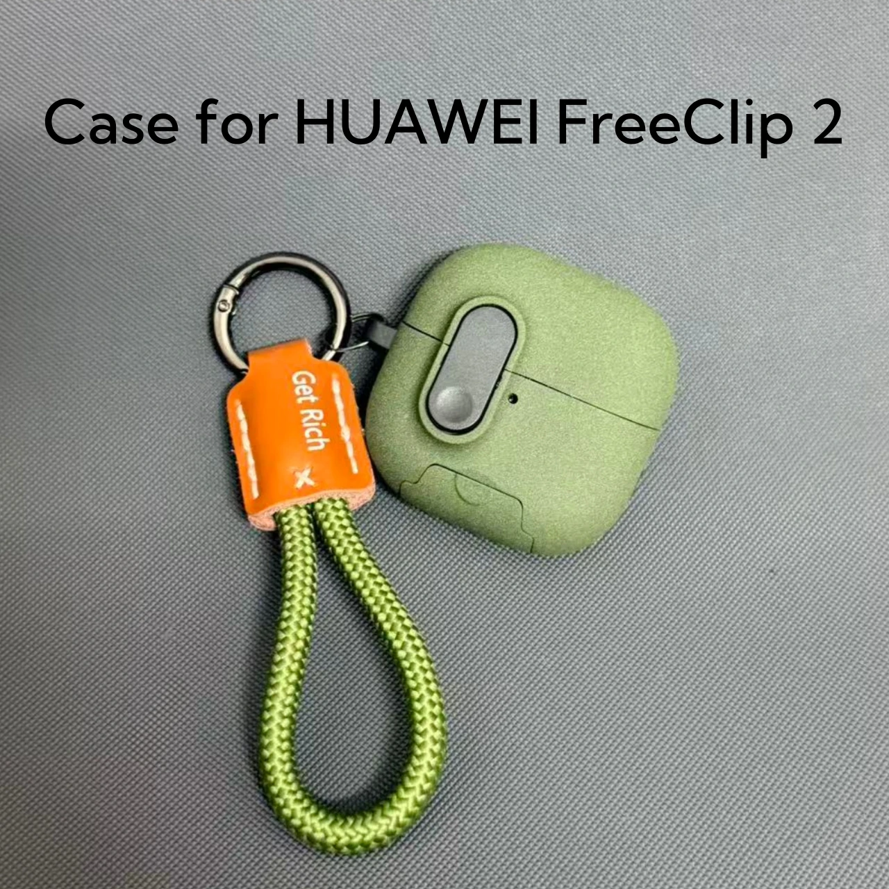 Earphone Protector Case for HUAWEI FreeClip 2 Cases Protective Sleeve Cover With Keyring Accessories
