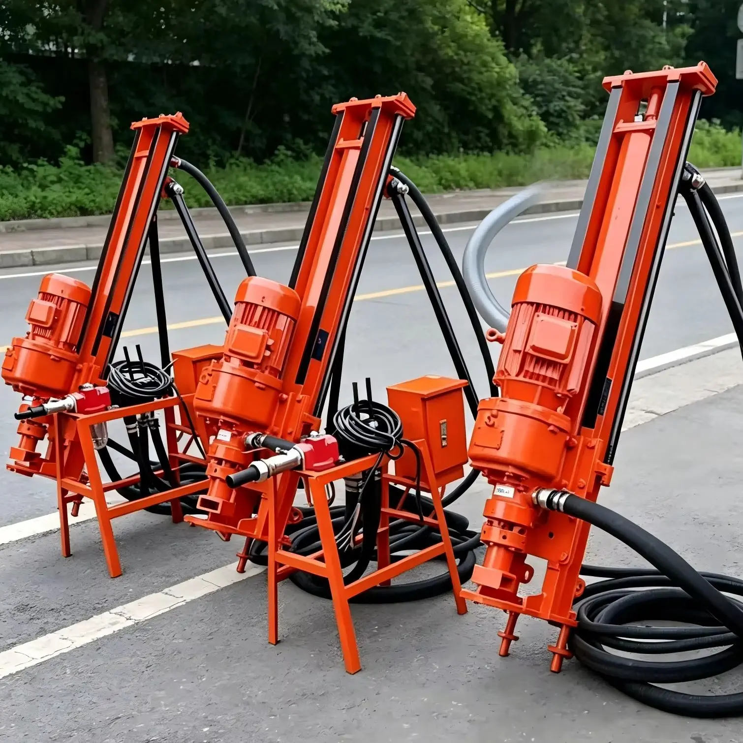 

Customized Pneumatic High Torque Drill Rig – Lightweight DTH for Multi-angle Rock Drilling, Depth 40m