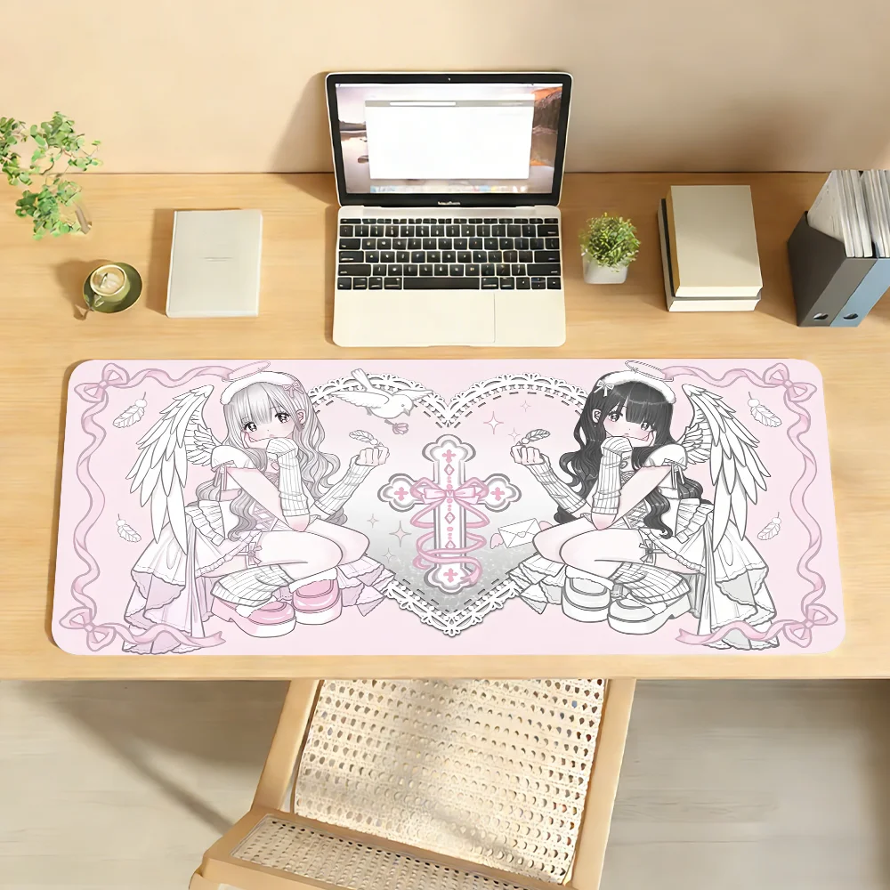 Cute Jirai Kei Mouse Pad Computer Laptop Rubber Non-slip Mouse Mat Mousepad Gamers Decoracion Desk Mat