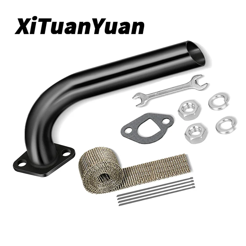 

Mini Motorcycle Exhaust Pipe Kit, Street Motorcycle Parts, Black Metal
