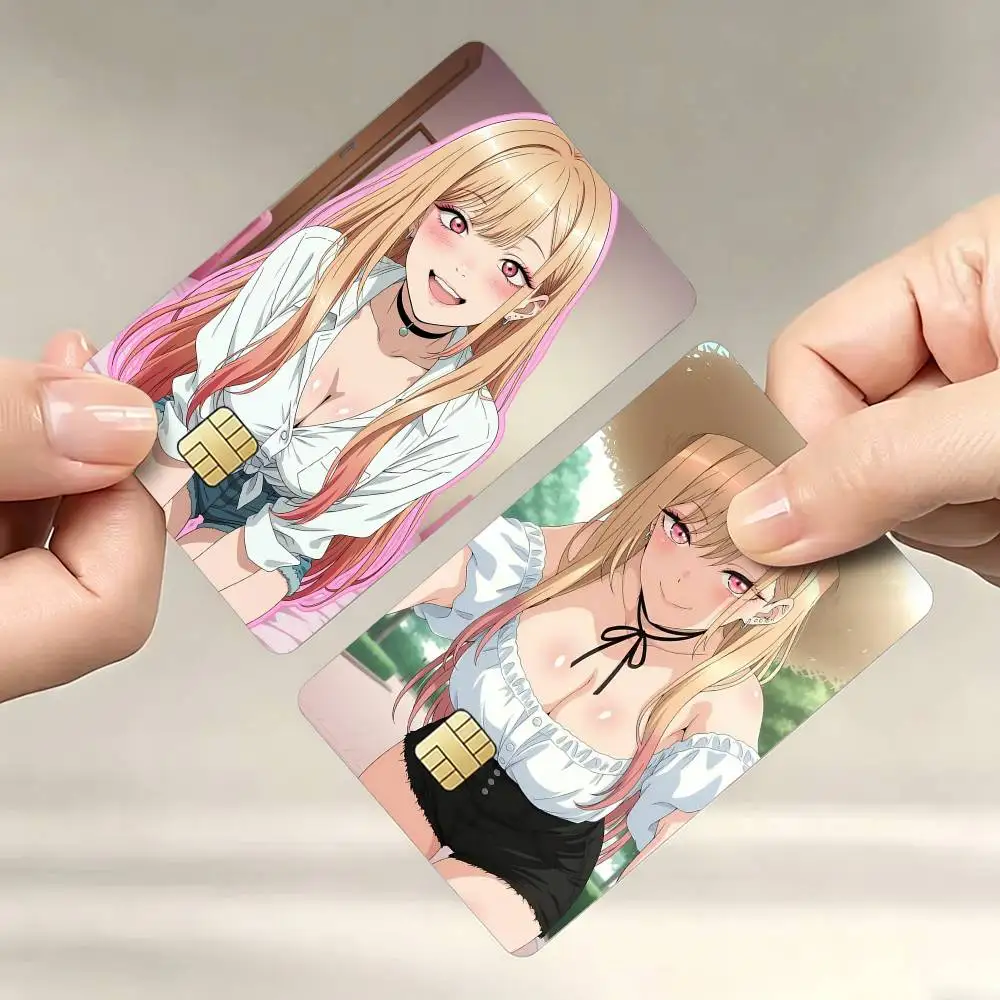

My D-Dress Up D-Darling Marin Kitagawa Decorative Waterproof Film Skin Cover Credit Card Stickers Debit Front Bank Bus Pass