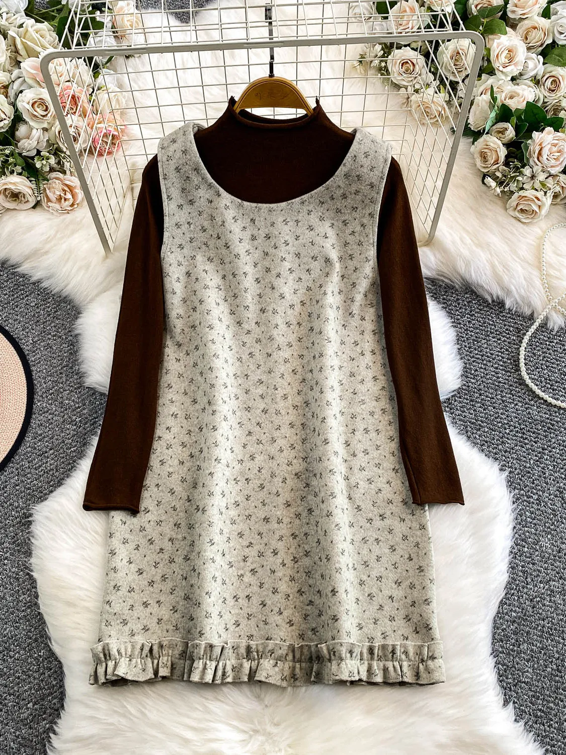 Retro Floral Wool B… - image