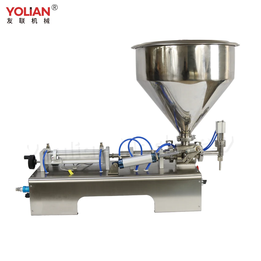 G1WGD-C 10-140ML Pneumatic Cosmetic Ice Cream Filler High Viscosity Liquid Sauce Tomato Paste Honey Oil Bottling Filling Machine