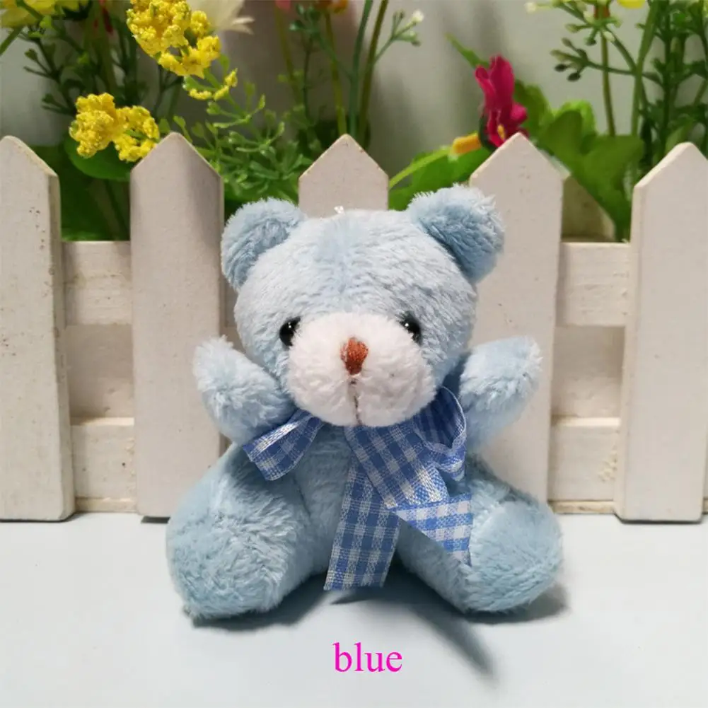 Plush Bear Pendant Cute Mini Bear Doll Stuffed Soft Keychain Pendant Toy Pp Cotton 5.5cm