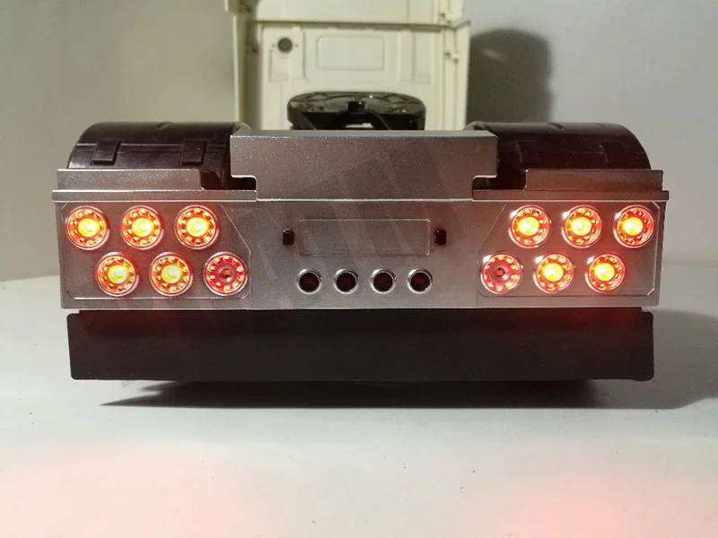 LED 1 Set Simulation Rear Bumper Taillight for 1/14 Tamiya RC Truck Trailer Tipper Actros SCANIA 770S 620 Man Volvo DIY Parts