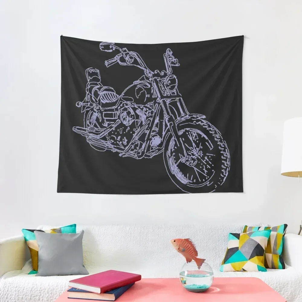 

Motorbike Black Tapestry Home Supplies Bedrooms Decorations Tapestry