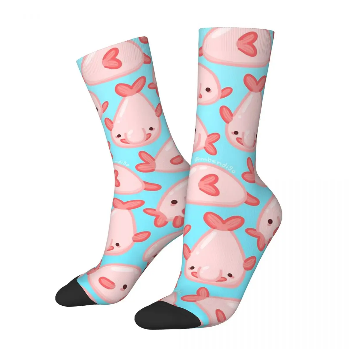 

Blobfish Pattern Socks Harajuku Super Soft Stockings All Season Long Socks Accessories for Unisex Birthday Present