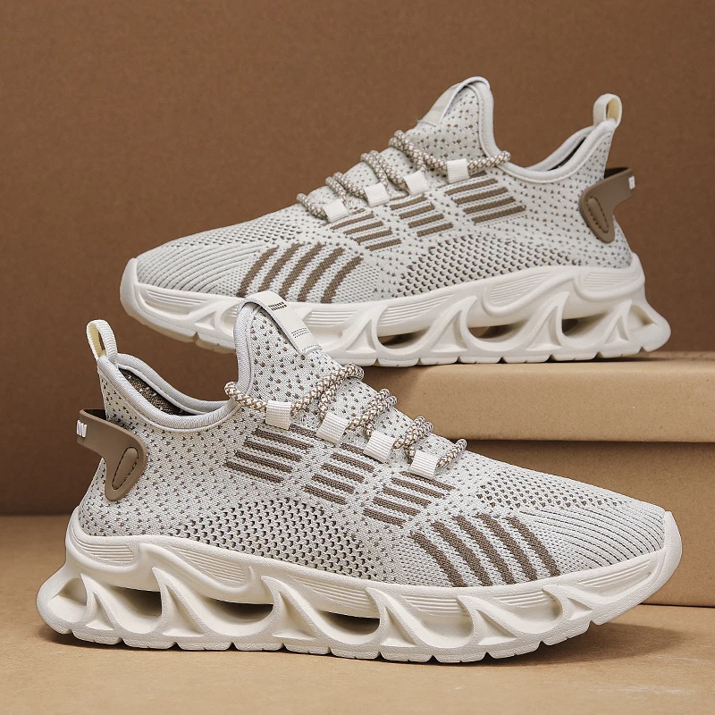 أحذية جري صيفية للرجال خفيفة الوزن أحذية رياضية كاجوال قابلة للتنفس وغير قابلة للانزلاق أحذية مشي مريحة 39-46 ياردة