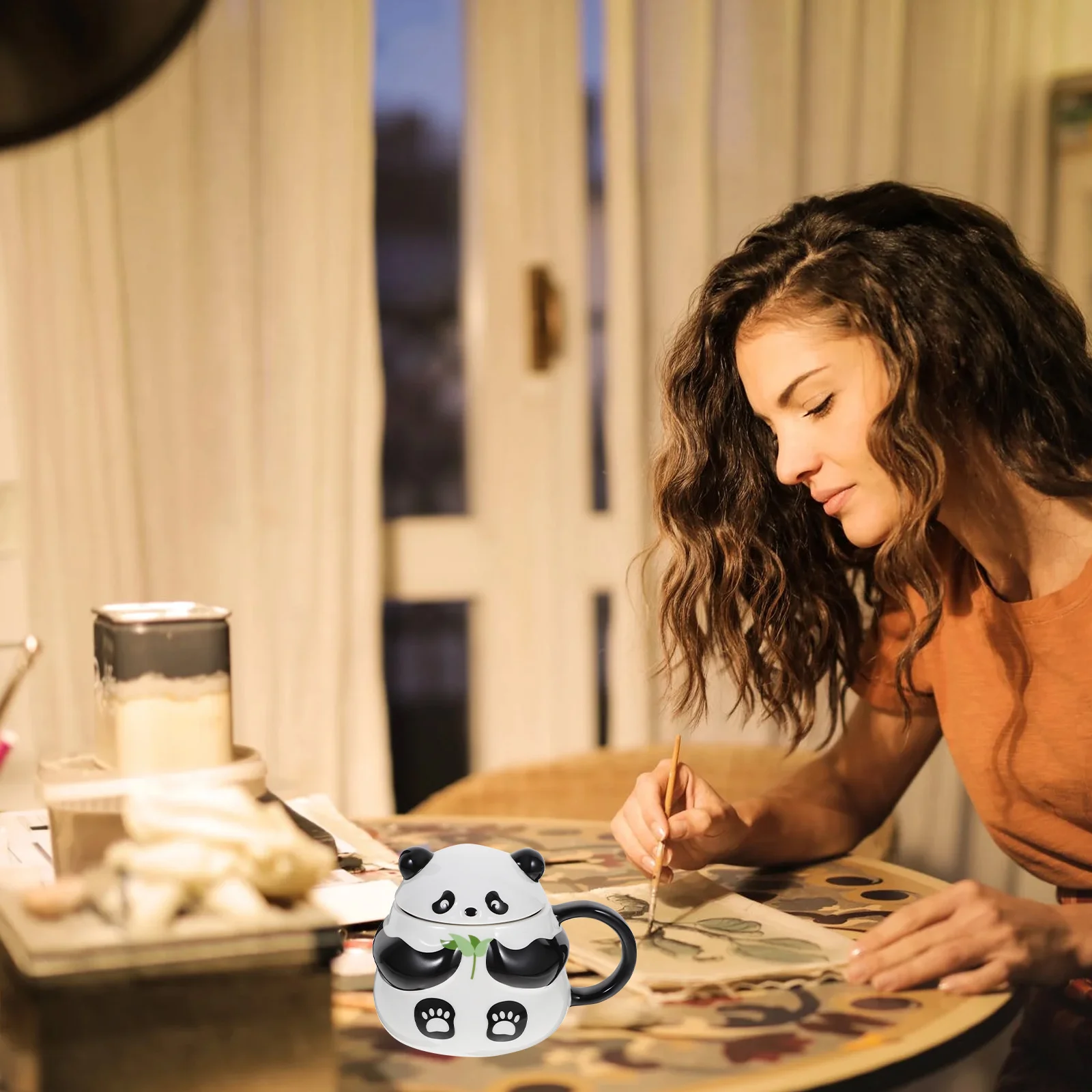 

Panda Ceramic Coffee Mugs Tea Ceramics Cute Decorative Cartoon Design Water Cup