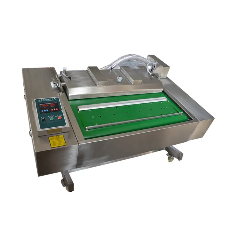 Automatic Rolling Type Industrial Wet&Dry Food Vacuum Sealer Machine Rice Coffee Meat Fruit Vegetable Vacuum Packing Equipment