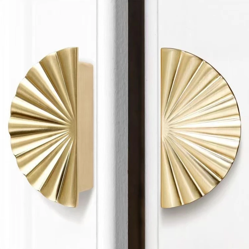 مقابض باب تخزين خزانة المطبخ، مقابض ذهبية لتزيين المنزل، مقبض للأثاث، درج خزانة المطبخ