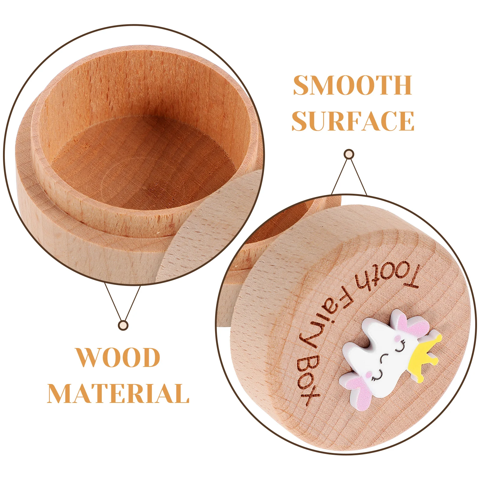 

Teeth Keepsake Organizer Baby Tooth Box First Collection Container Hair Children Holder Retainer