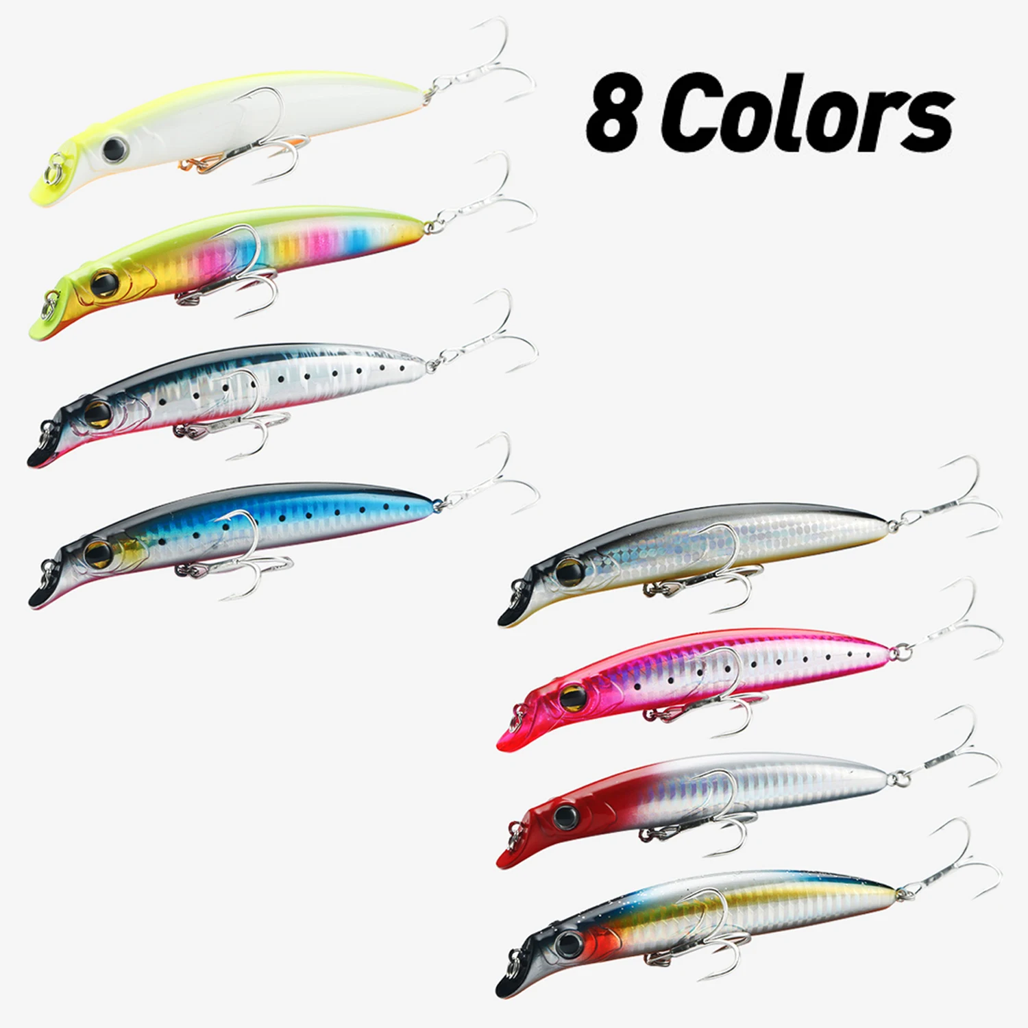 Fishing Bait 105mm 18.5g Lure Slow Sinking Lure Steel Ball Inside Jerkbait Minnow Wobbler Minnow Bass Pike Tackle낚시 낚시대