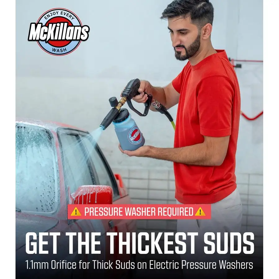 غسالة الضغط بندقية مع قطب أمبير رغوة مدفع واسعة الفم أمبير M2214mm محول قابل للتعديل سميكة رغوة السلطة غسالة بندقية 3 8 ذكر P