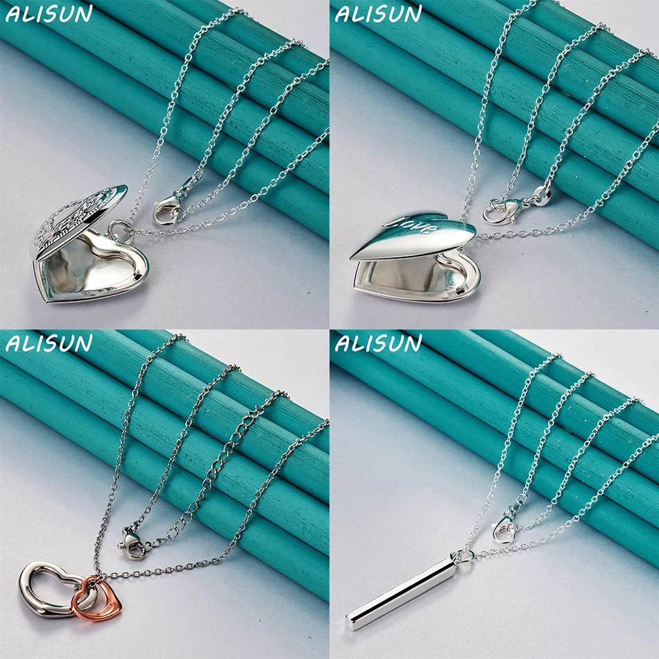 

ALISUN 40-75cm 925 Sterling Silver Design Pendant Necklace For Women Men Creativity Gifts Street All-match Party And Daily Wear