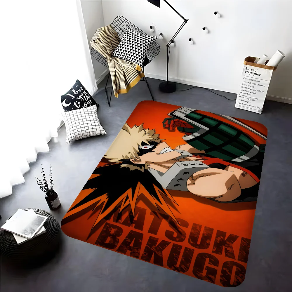 Anime My Hero Academia Bakugou Katsuki Entrance Door Mat Nordic Style Bedroom Doormat Home Balcony Anti-Slip Modern Home Decor