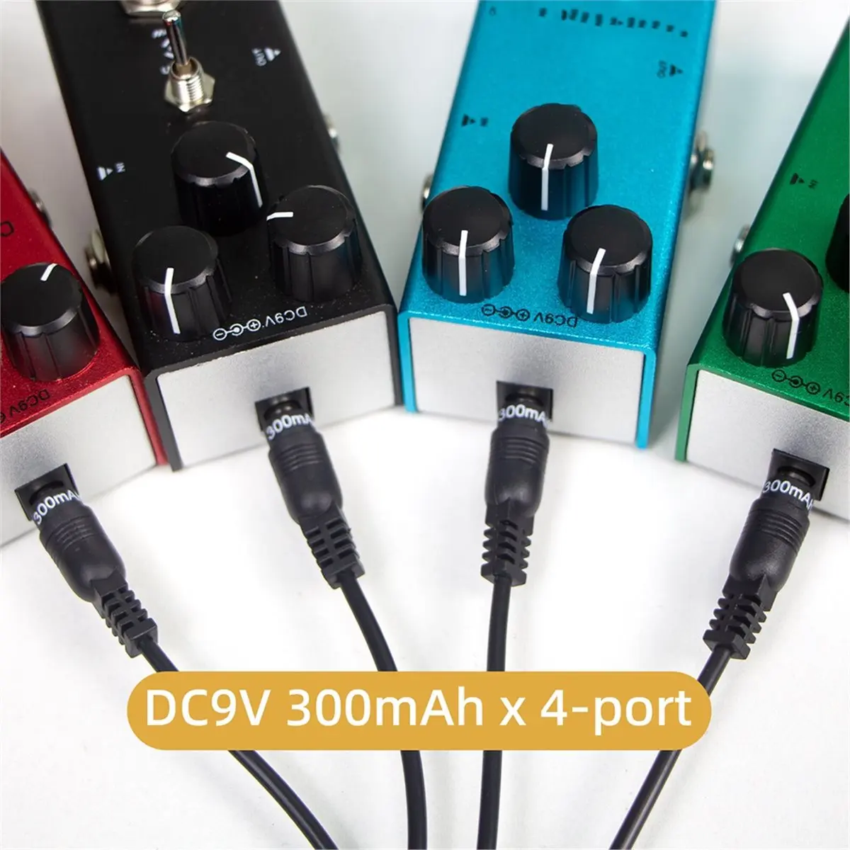(AD12) Guitar Pedal Power Supply Portable Pedal Power Supply with 8 Isolated DC Outputs for 9V Effect Pedal Board USB Input