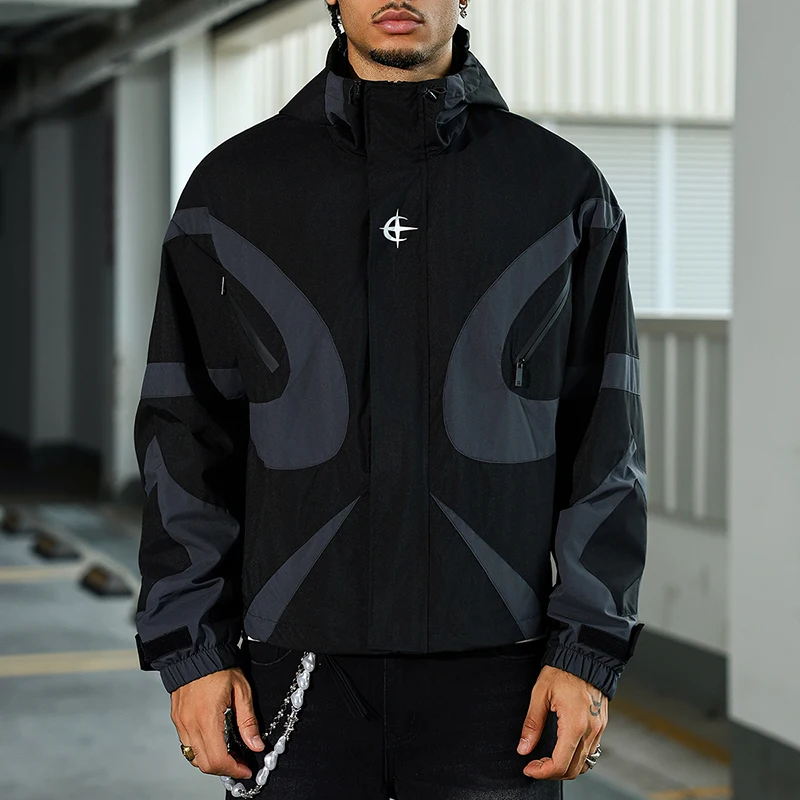 American Retro Letter Printed Devil Pattern Hoodie Y2K Harajuku Casual Couple Zipper Hoodies Hip Hop Young Fashion Streetwear