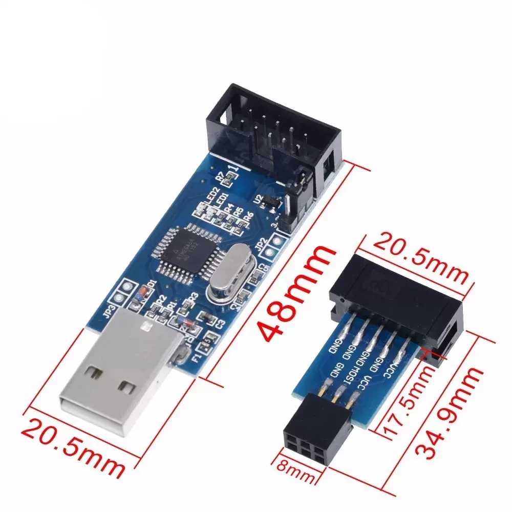 LC-01 USBASP AVR download cable / AVR programmer / 51 ISP the downline lines programming /AVR ISP / / USB ISP