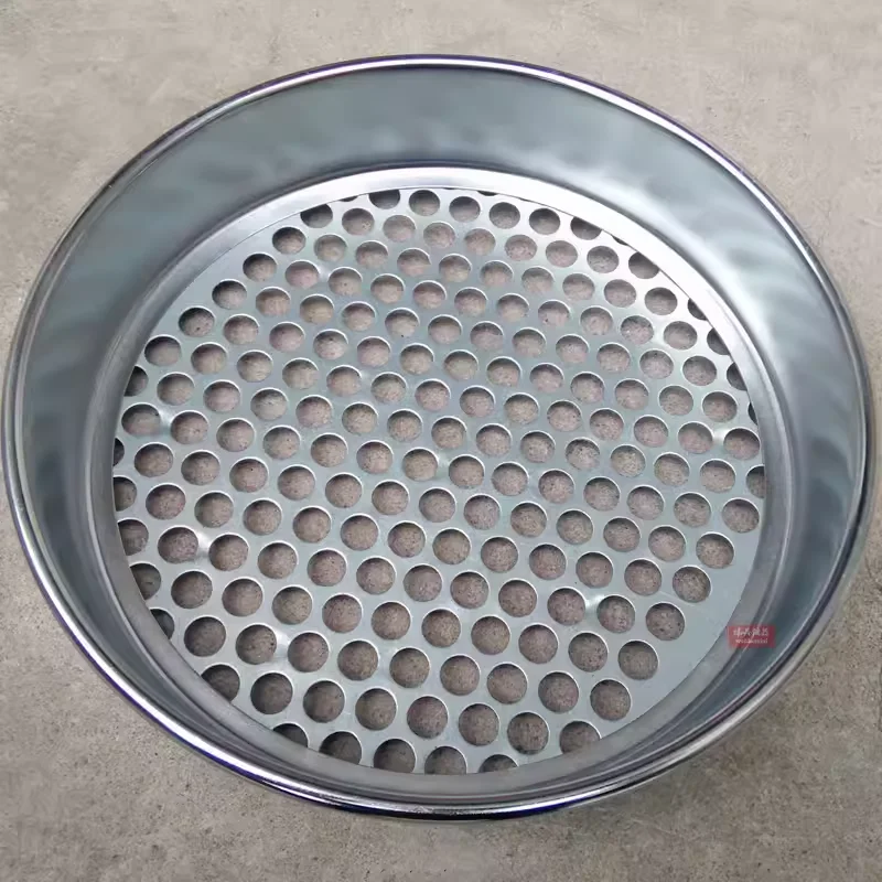 30cm standard soil sieve, round hole sieve, punching sieve, sampling sieve, 0.075-60mm double-layer punching frame, diameter