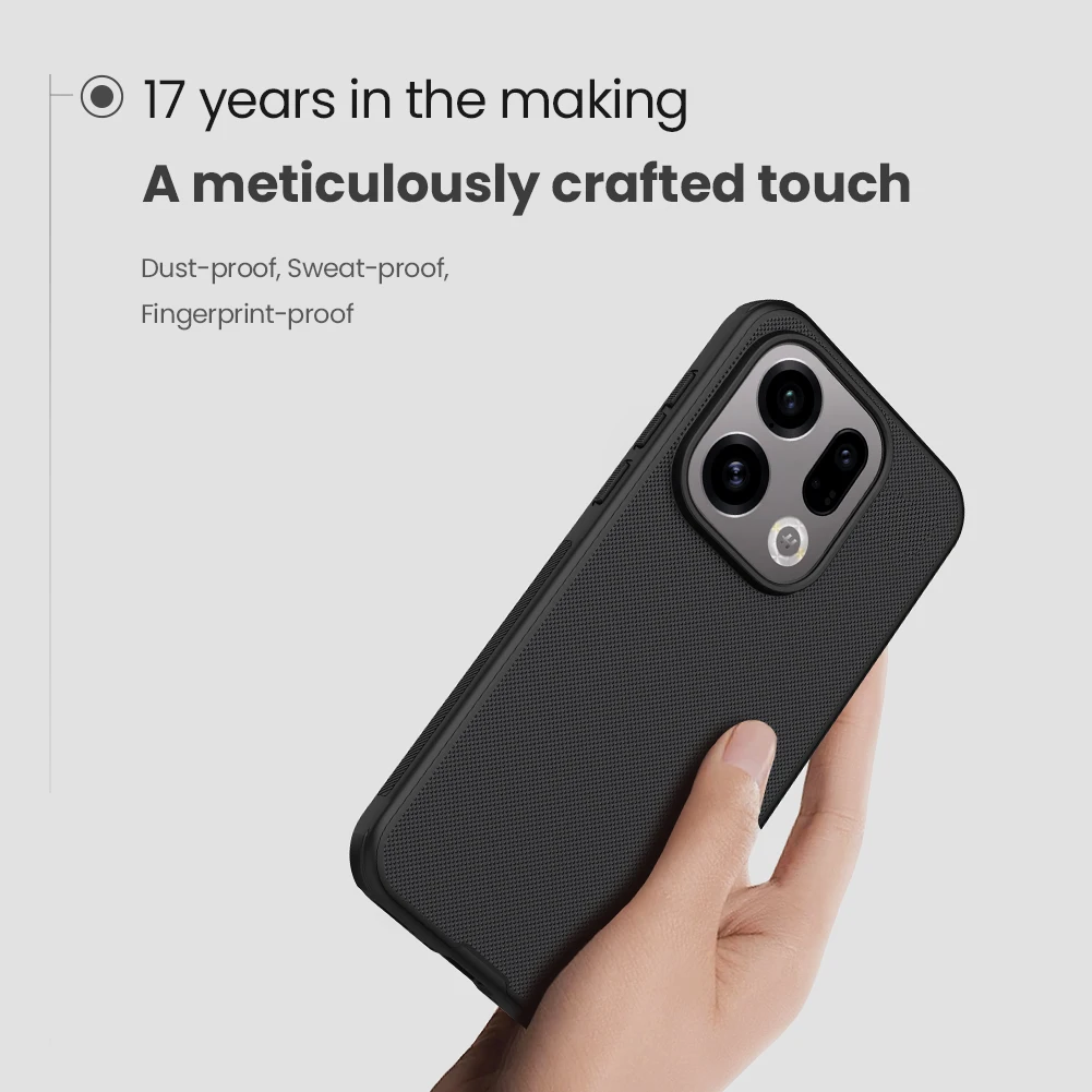 Nillkin pour OPPO Find X9 5G étui Super givré bouclier Pro magnétique Ultra-mince bord souple Protection couverture arrière