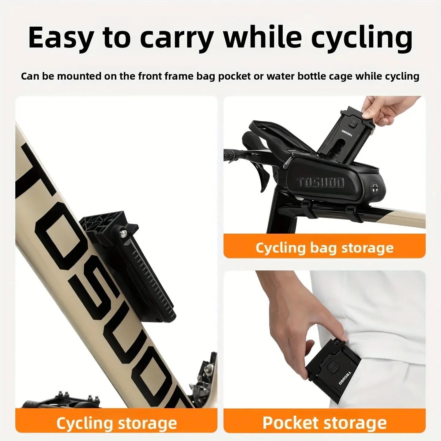 TOSUOD دراجة وقوف السيارات الرف المحمولة ارتفاع قابل للتعديل الدراجة مسنده صغير وخفيف الوزن المواد PA66 + ABS الدراجة الملحقات