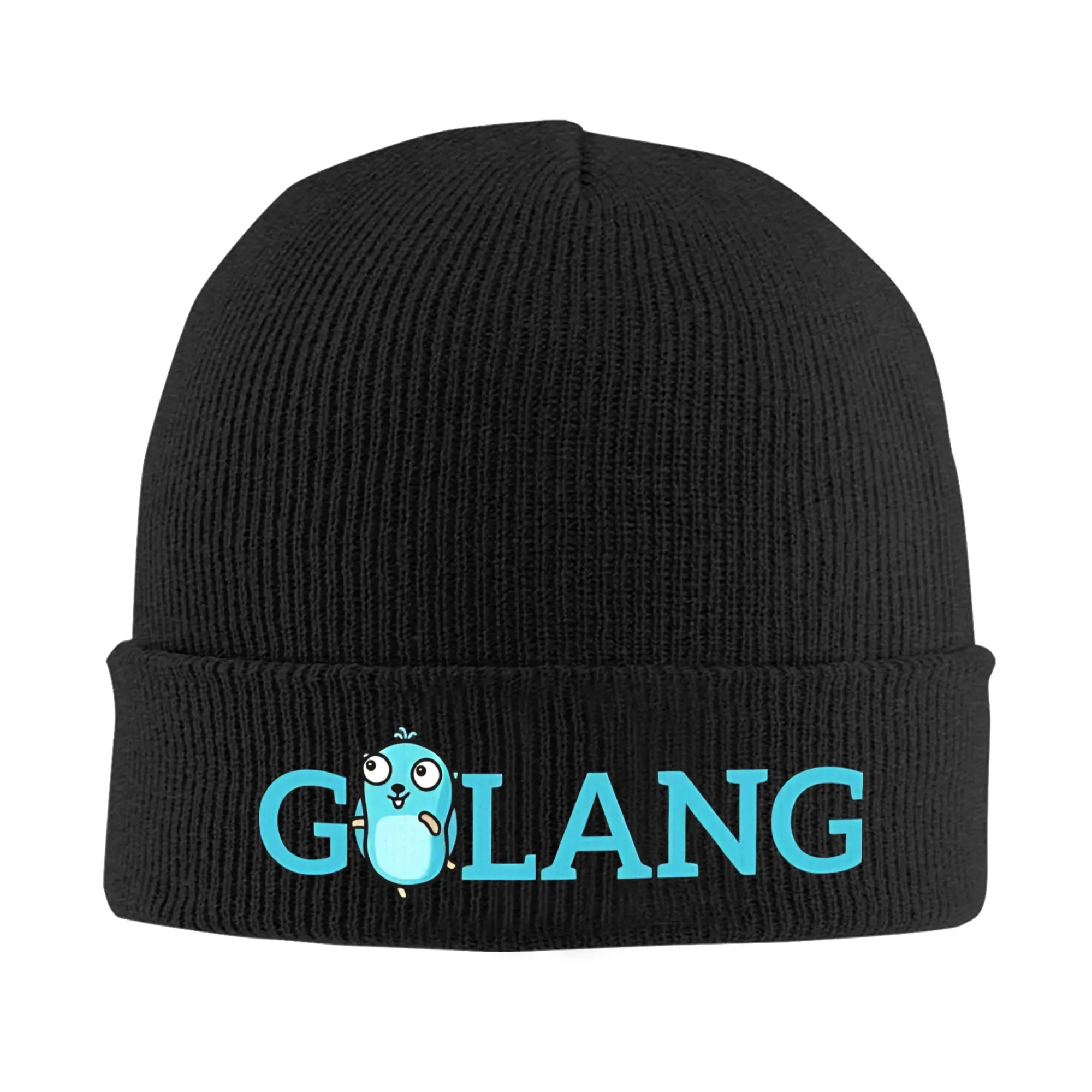 golang gopher  Slouchy Beanie Knit Skull Cap For Women Men  Winter Knit Skullies Beanie Cap