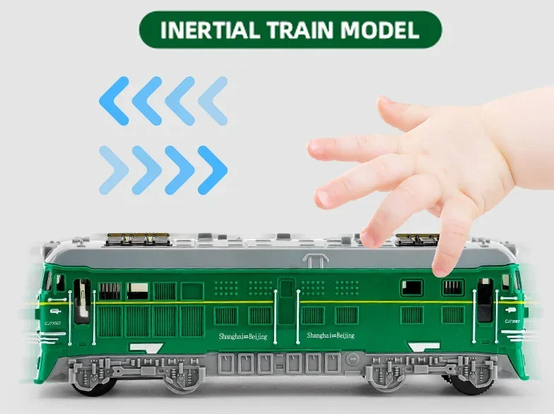 Train Model car Inertia Children toys baby Simulation Traffic Rail Car Educational boys birthday gifts hot sale