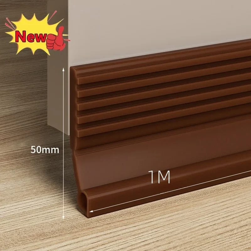 New Door Bottom Sealing Strip 1M Windproof Dust Stopper Guard Rain Weatherstrip Noise Reduction Insulator Sealer Home Hardware