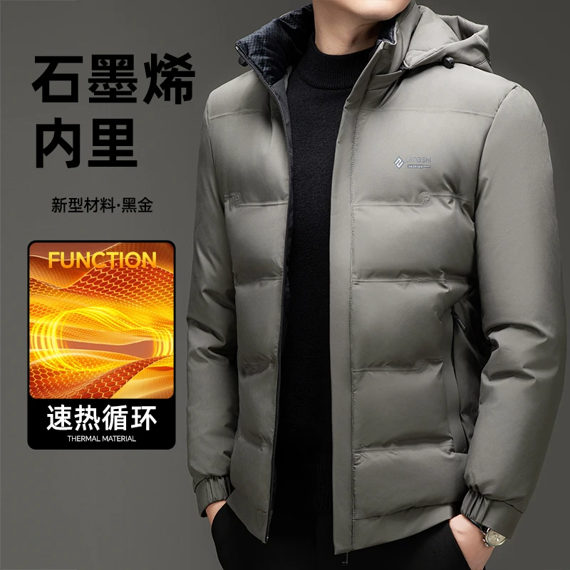 

Windproof Thickened Warm Winter Mens Overcoat With Hood Fashion Casual Zipper Outwear Classic Hot Oversize 5XL Roupas Masculinas