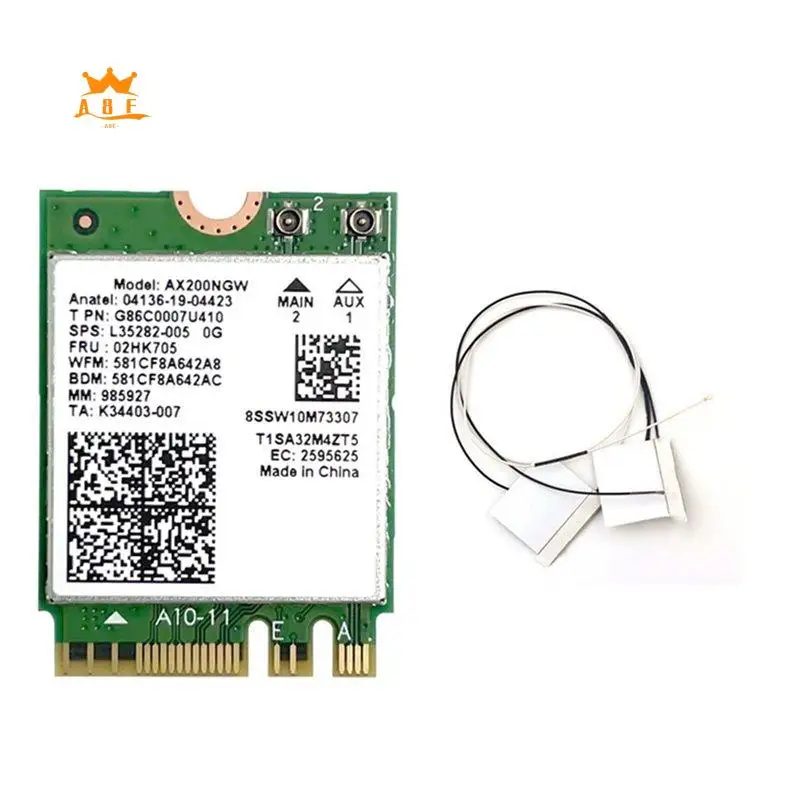 a08e-ax200ngw-wifi-6-カード-内蔵アンテナ-24g-5ghz-bluetooth-52-wifi-アダプター-2974mbps-ワイヤレスネットワークカード-win10-11-用