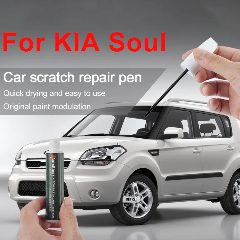 

Ручка для ремонта царапин с краской для KIA Soul с прозрачным покрытием, восстановление блестящей автомобильной краски и улучшение текстуры краски, сандаловое дерево, черный цвет