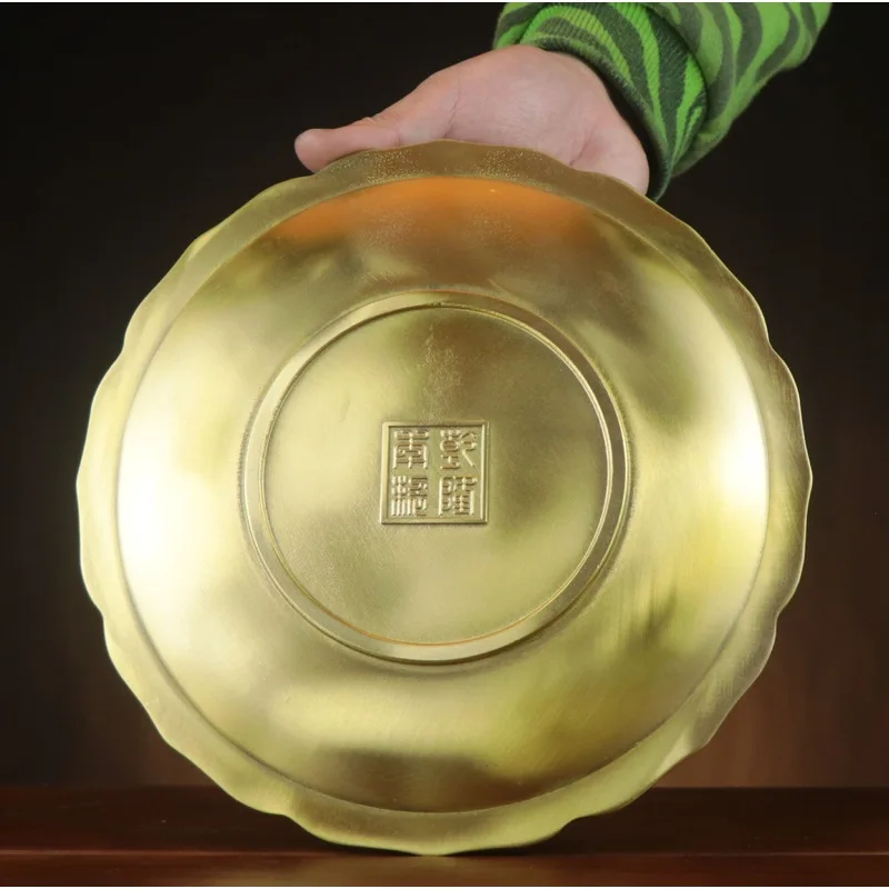 All- , Copper , Phoenix Tray, Home And Shop Brass Plate Decoration, Nine-Dragon Tra