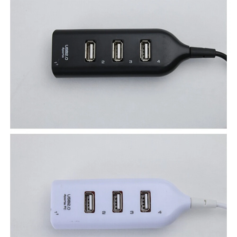 

Portable High USB 2.0 Data Expansion Hub USB Splitter for XP/ Vista 7 8 10 Laptop PC Computer (White)