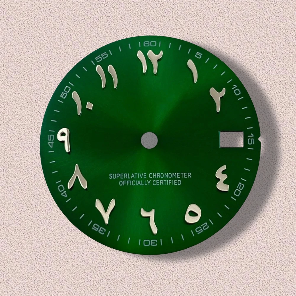 28.5mm S Logo Arab Dial Fit NH35/NH36 Japanese Automatic Movement High-Quality Sunray Dial Watch Modification Accessories