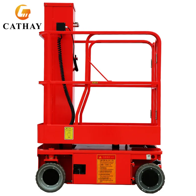 Oil-Free Electric Self Driven Aluminum Alloy Vertical Access Platform with 6m Platform Height for Efficient Warehouse Use