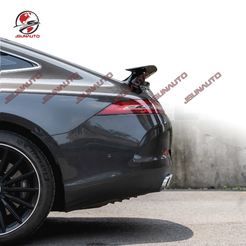 메르세데스-벤츠 AMG GT50 GT53 2019-2023 용 탄소 섬유 스포일러 수정 된 GT3 스타일 뒷 트렁크 윙 프리미엄 외부 액세서리