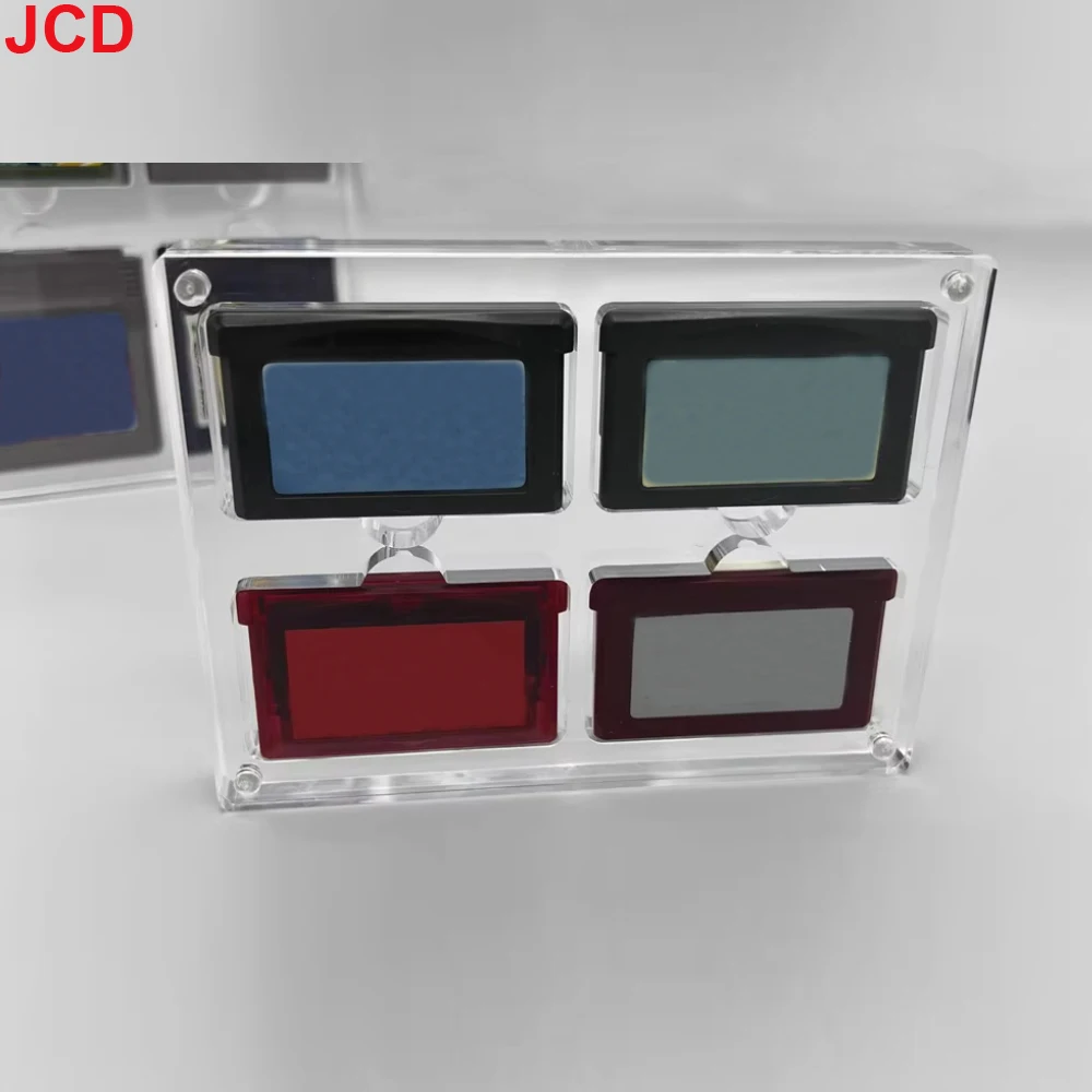 JCD 1pcs For GBA Game Card Box Magnetic Cover High Transparent Acrylic Game Display Box Storage Box