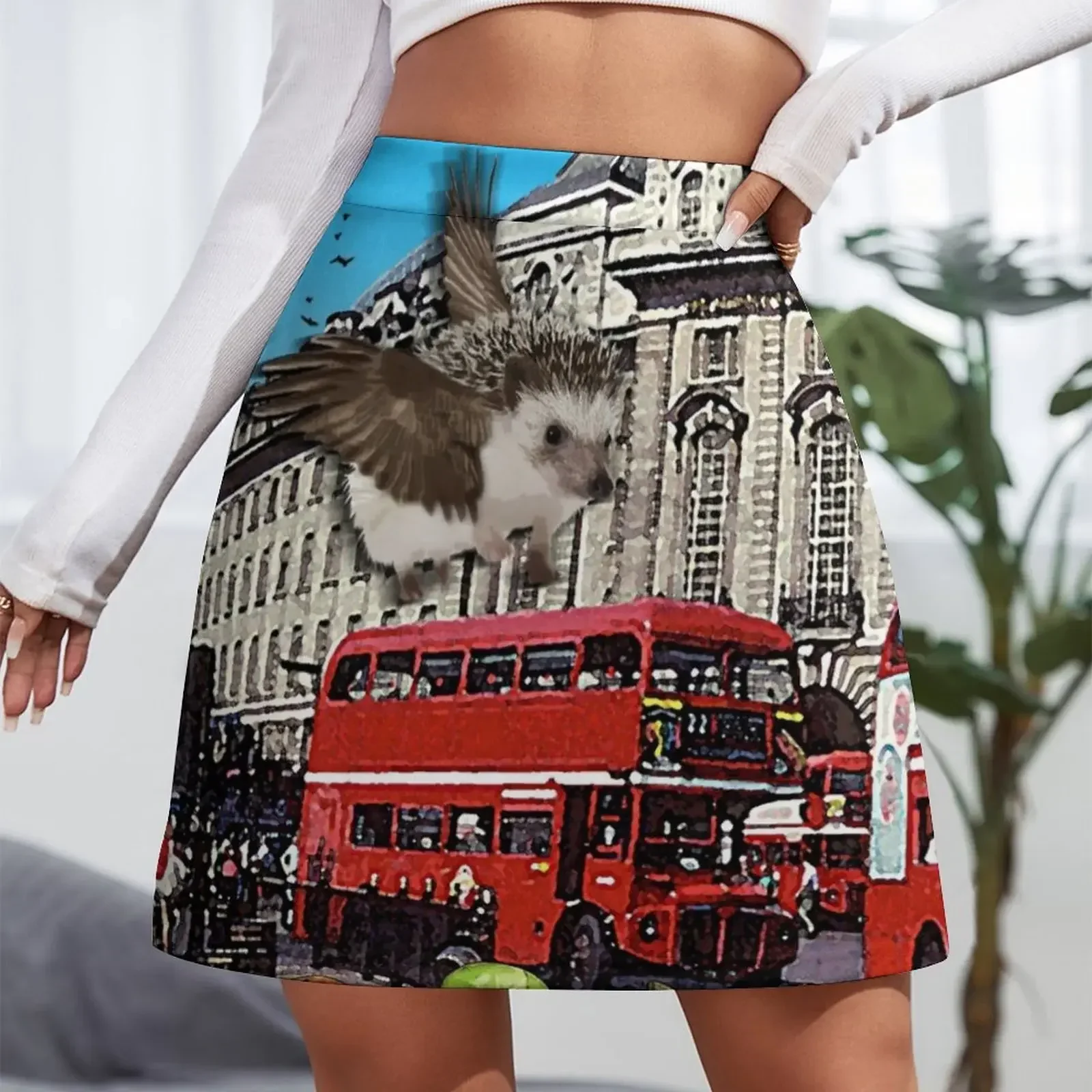 London Bus Scene - (Bigheads) Mini Skirt new in clothes fairy core