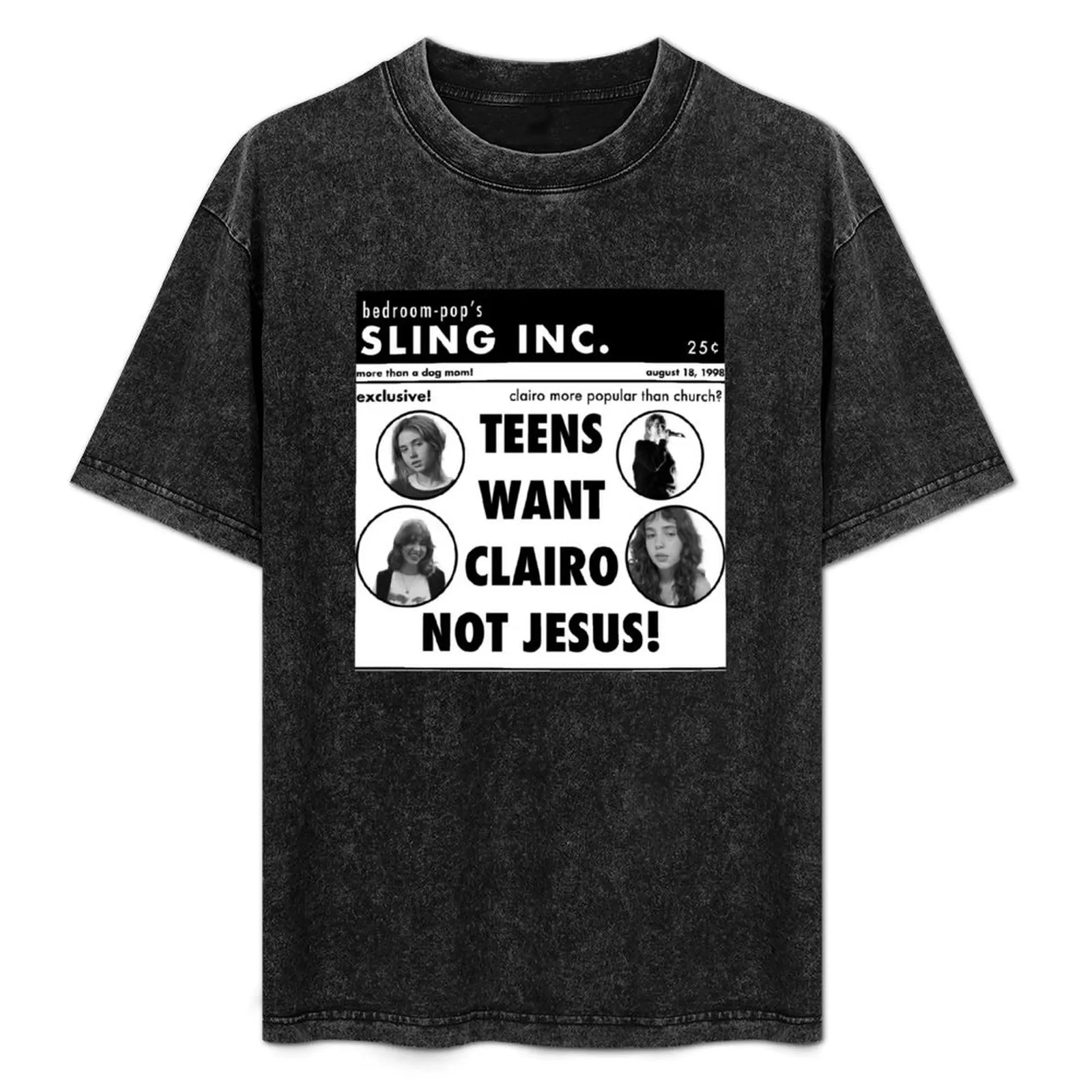 

clairo newspaper shirt T-Shirt Plus Size Summer Short Sleeve T-Shirt
