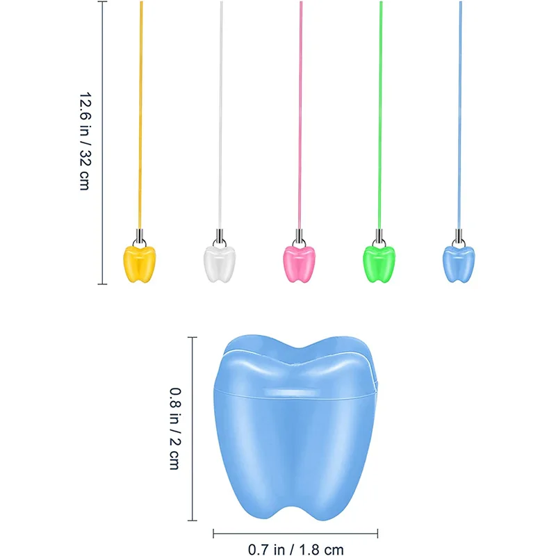 5 Pcs Dental Baby Deciduous Tooth Box Organizer Container Boxes Kids Milk Teeth Storage Case Colorful Dentistry Accessories