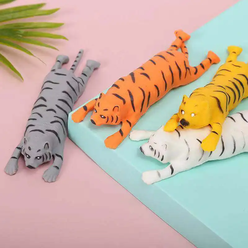 Squishy Tiger Anime Fidget Toys Puzzle Creative Simulation Decompression Slow Rebound Anti-Stress Toys Children's Holiday Gift