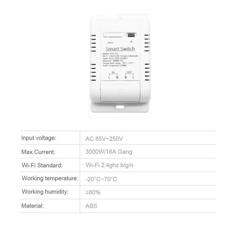 Tuya واي فاي الذكية درجة الحرارة التبديل RF عن بعد استهلاك الطاقة رصد ترموستات 16A 3000 واط الأبيض ل جوجل المنزل اليكسا
