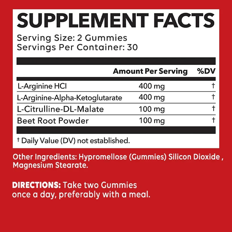 L-Arginine Supplement - Supports Vascular and Heart Health, Boosts Energy, Promotes Muscle Growth and Improves Endurance