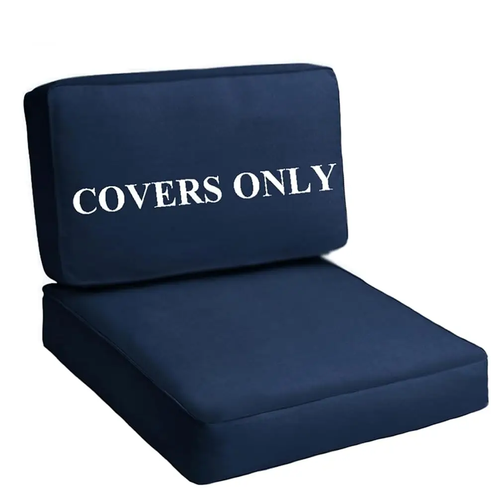 

Patio Cushion Covers Replacement Outdoor Seat Cushions Cover For Patio Furniture, Deep Seat Bottom And Ba Cushion Cover Set For