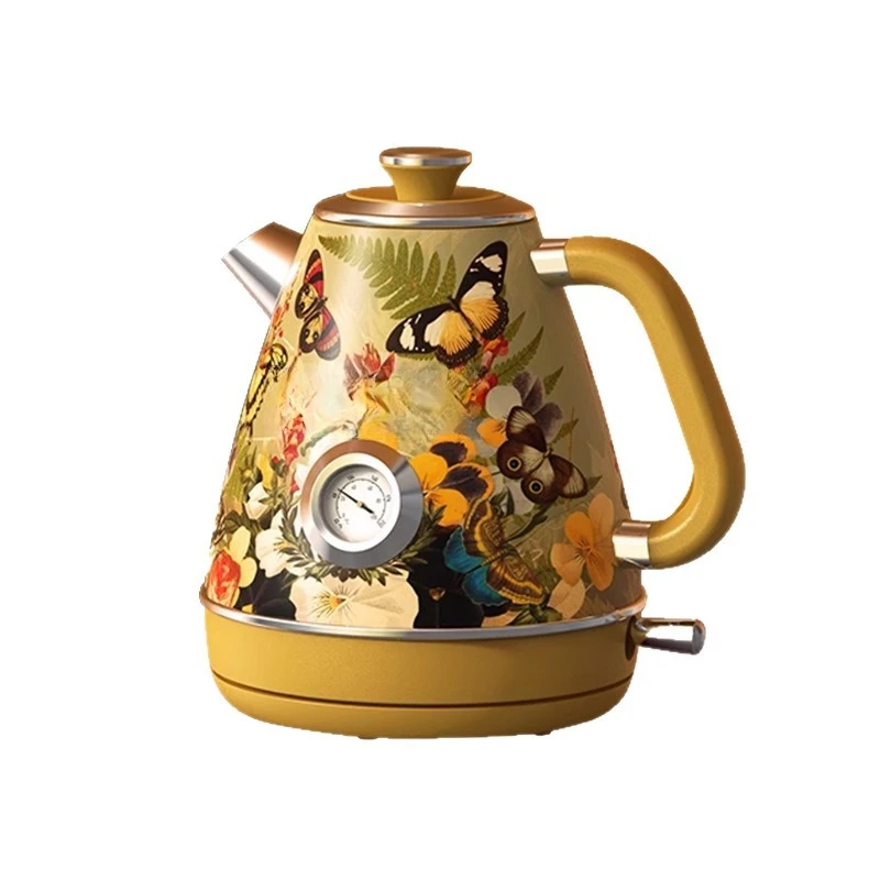 

Electric kettle temperature, retro anti-dry burning household pot large capacity high value 304 stainless steel kettle