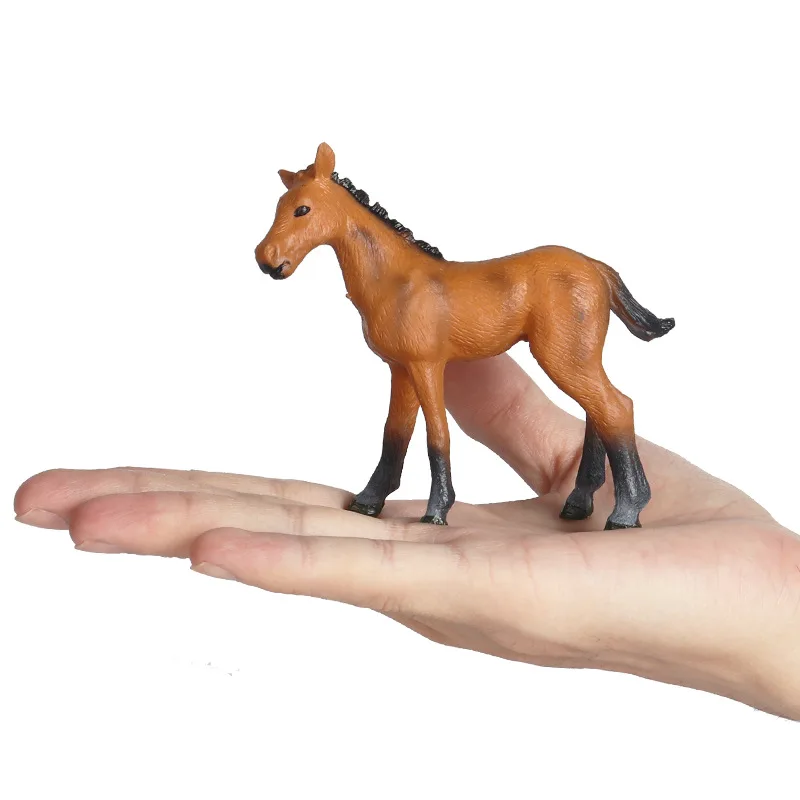 

Cross-border simulation of wild animal horse model ornaments Qianlima Ranch foal children's toys hand-made