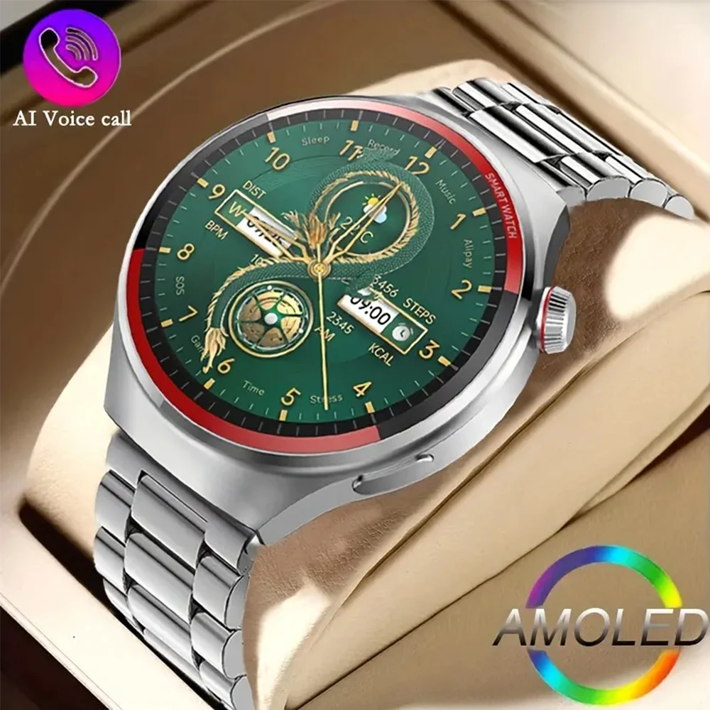

2026 Новые умные часы для занятий спортом на открытом воздухе, 1,43 дюйма, AMOLED, Bluetooth-вызов, мониторинг сердечного ритма, AI Voice, GPS, траектория, умные часы